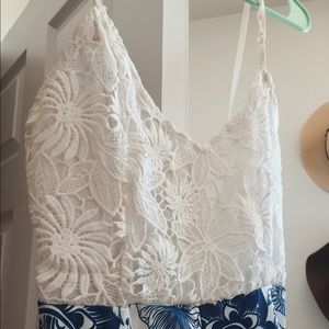 whites & blue romper